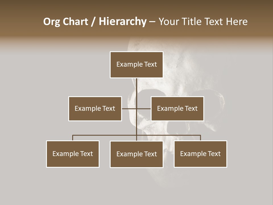 Evil Fear Skeleton PowerPoint Template