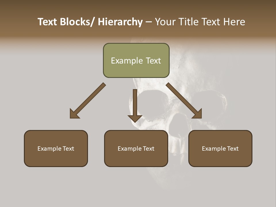 Evil Fear Skeleton PowerPoint Template