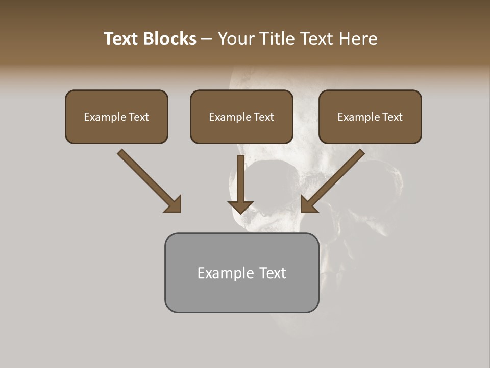 Evil Fear Skeleton PowerPoint Template