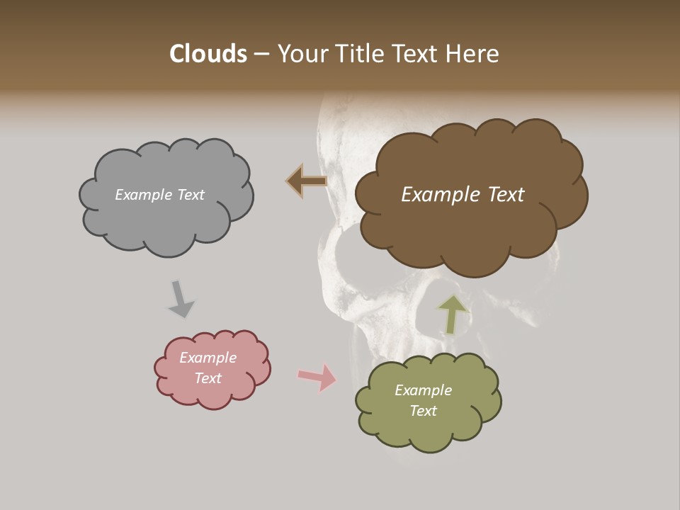 Evil Fear Skeleton PowerPoint Template