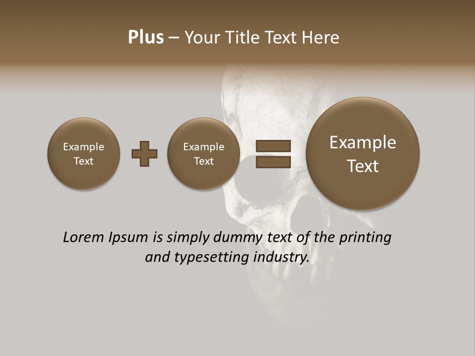 Evil Fear Skeleton PowerPoint Template