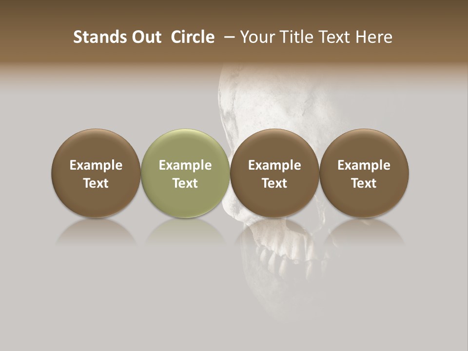 Evil Fear Skeleton PowerPoint Template