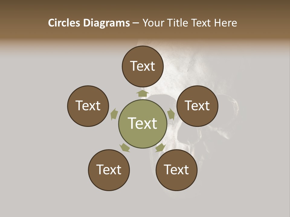 Evil Fear Skeleton PowerPoint Template