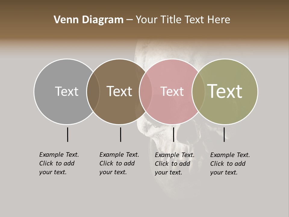 Evil Fear Skeleton PowerPoint Template