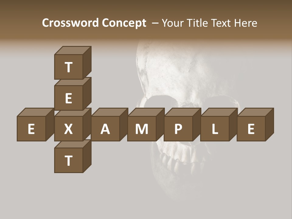 Evil Fear Skeleton PowerPoint Template