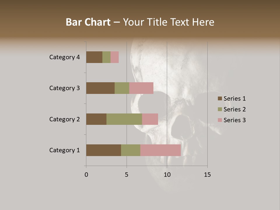 Evil Fear Skeleton PowerPoint Template