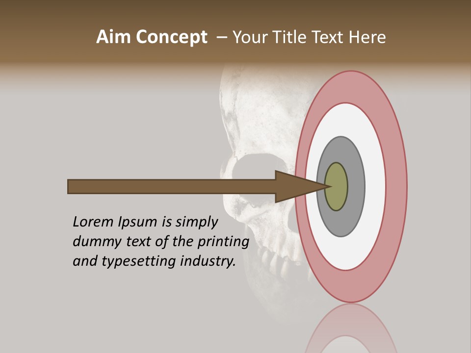 Evil Fear Skeleton PowerPoint Template