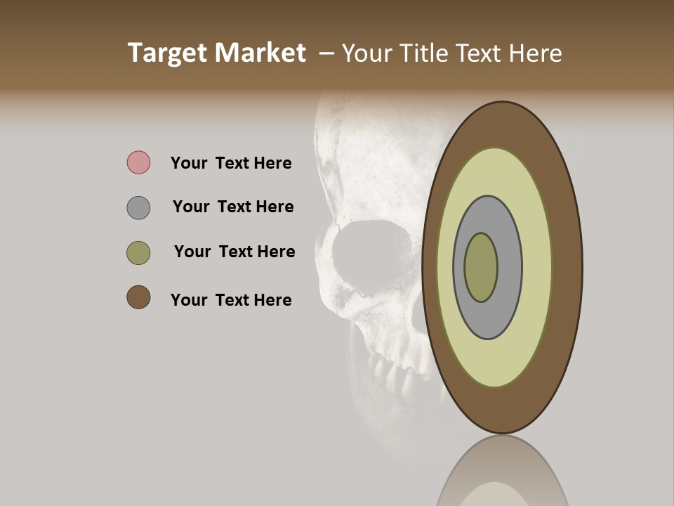 Evil Fear Skeleton PowerPoint Template