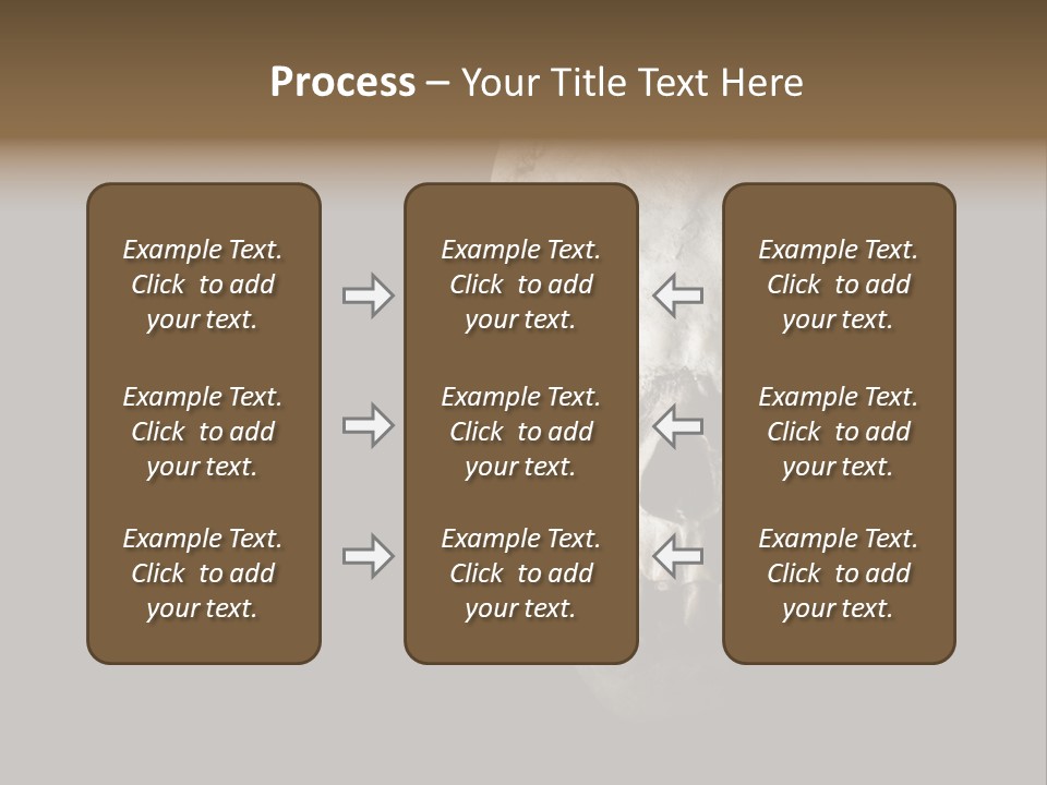 Evil Fear Skeleton PowerPoint Template