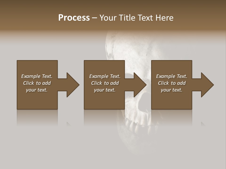 Evil Fear Skeleton PowerPoint Template