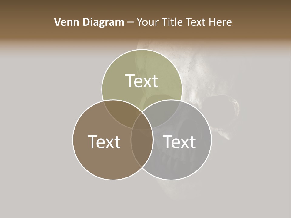 Evil Fear Skeleton PowerPoint Template