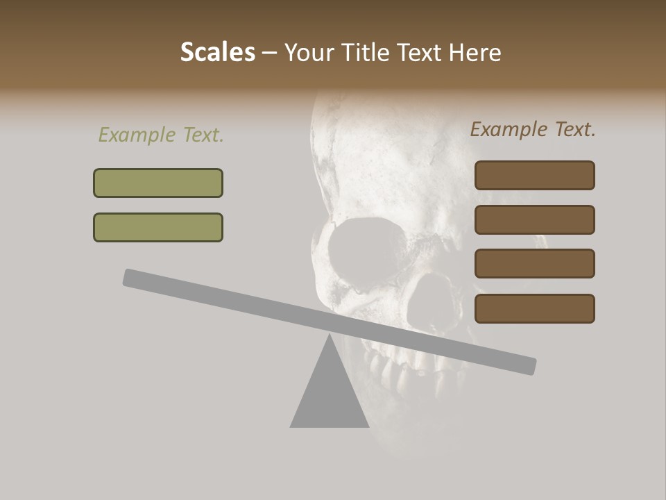Evil Fear Skeleton PowerPoint Template