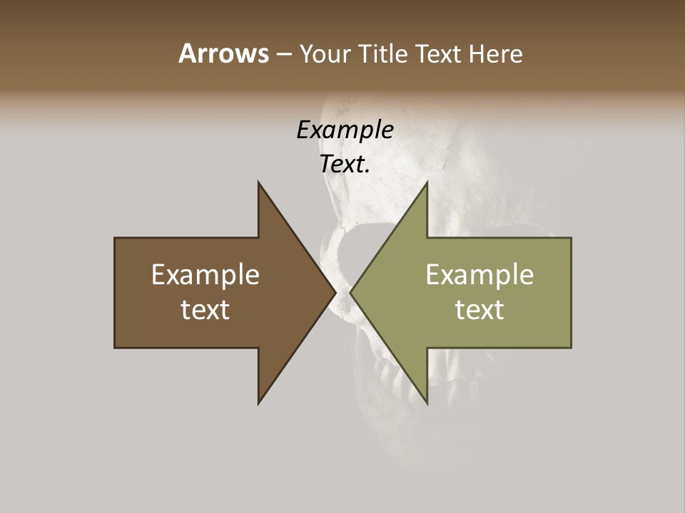 Evil Fear Skeleton PowerPoint Template
