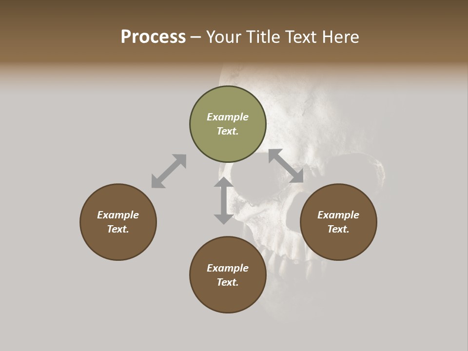 Evil Fear Skeleton PowerPoint Template