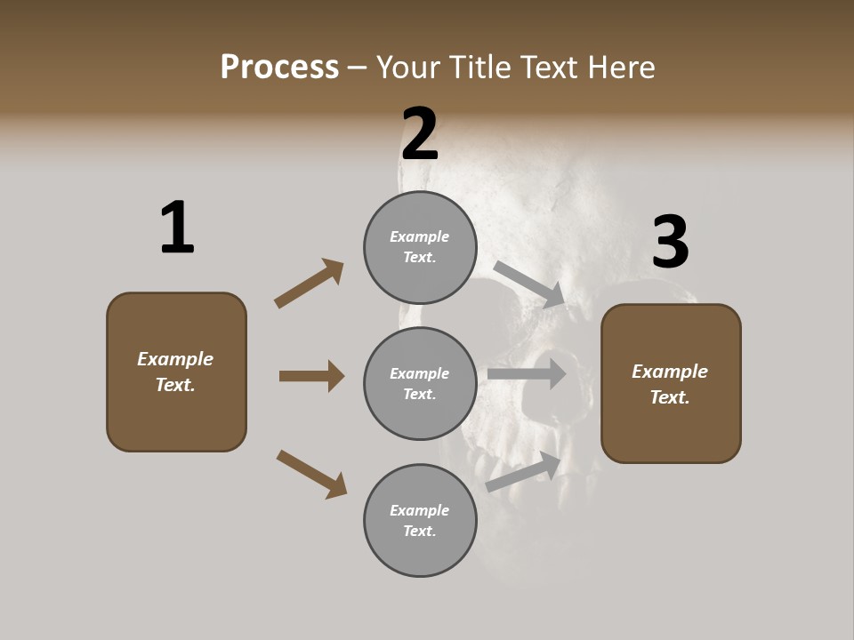 Evil Fear Skeleton PowerPoint Template