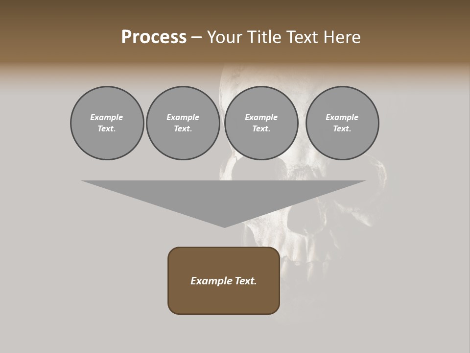 Evil Fear Skeleton PowerPoint Template