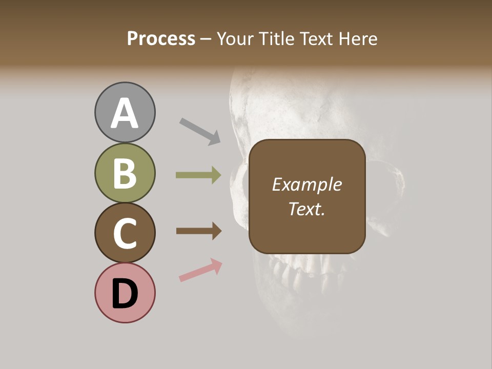 Evil Fear Skeleton PowerPoint Template