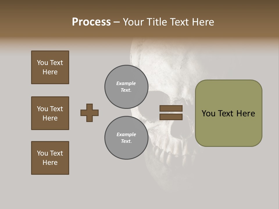 Evil Fear Skeleton PowerPoint Template