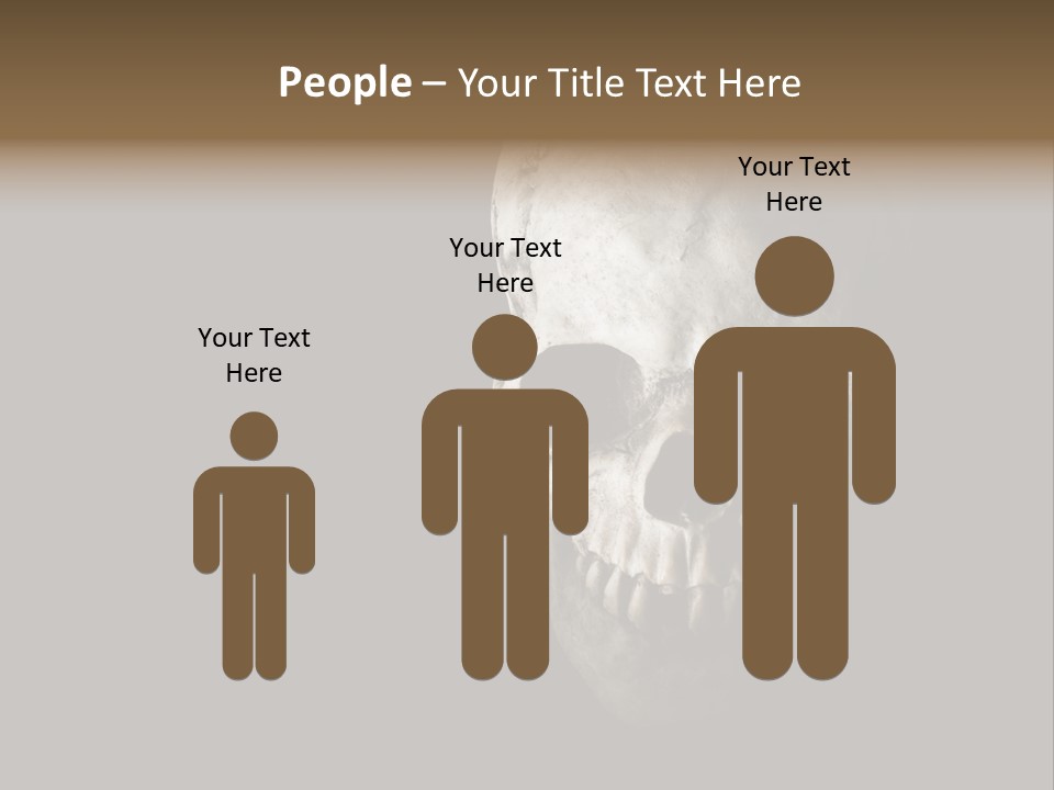 Evil Fear Skeleton PowerPoint Template