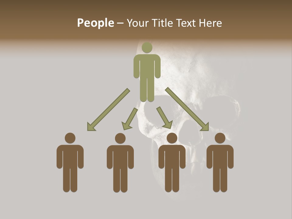 Evil Fear Skeleton PowerPoint Template