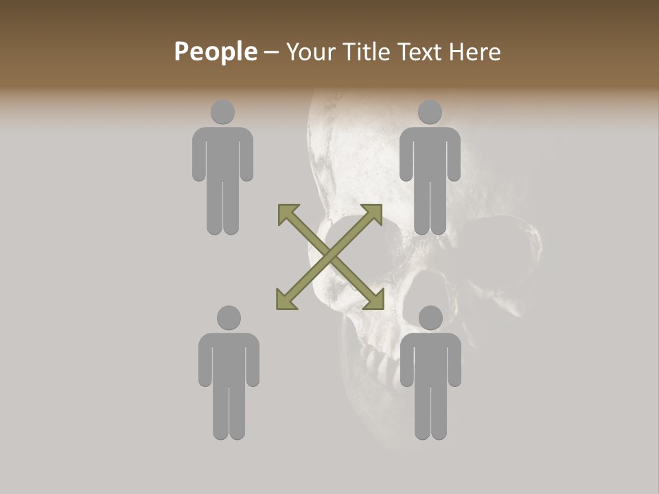 Evil Fear Skeleton PowerPoint Template