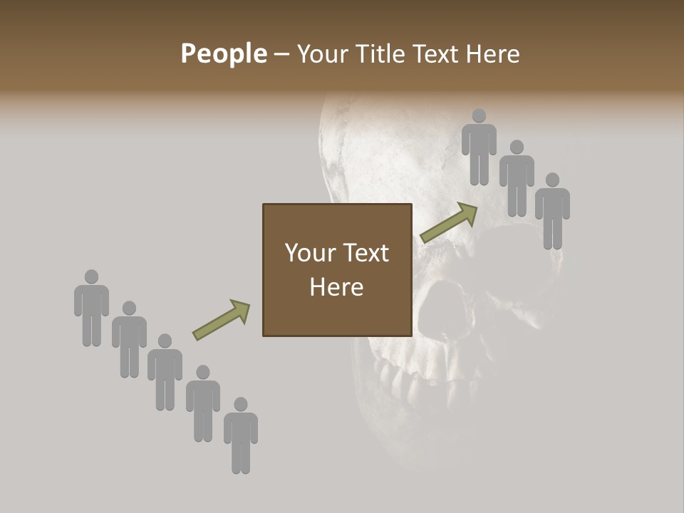 Evil Fear Skeleton PowerPoint Template