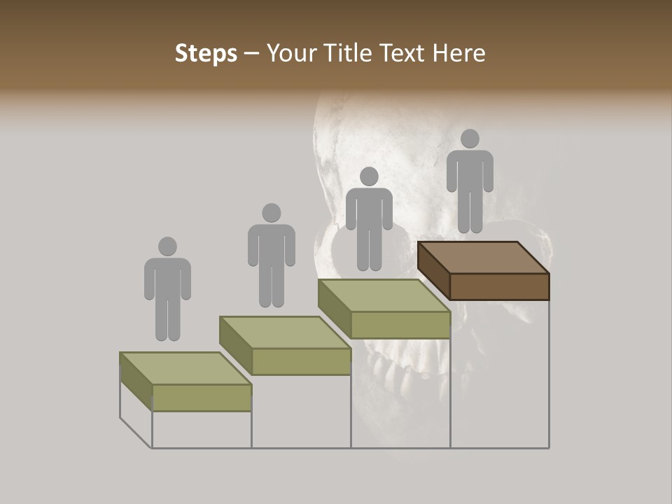 Evil Fear Skeleton PowerPoint Template