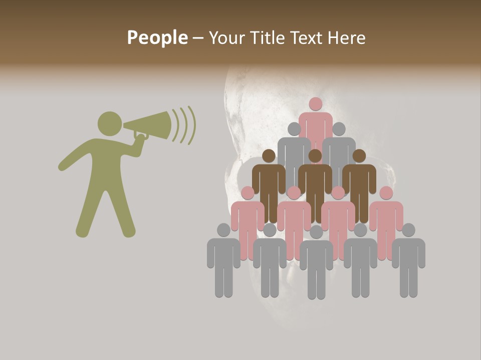 Evil Fear Skeleton PowerPoint Template