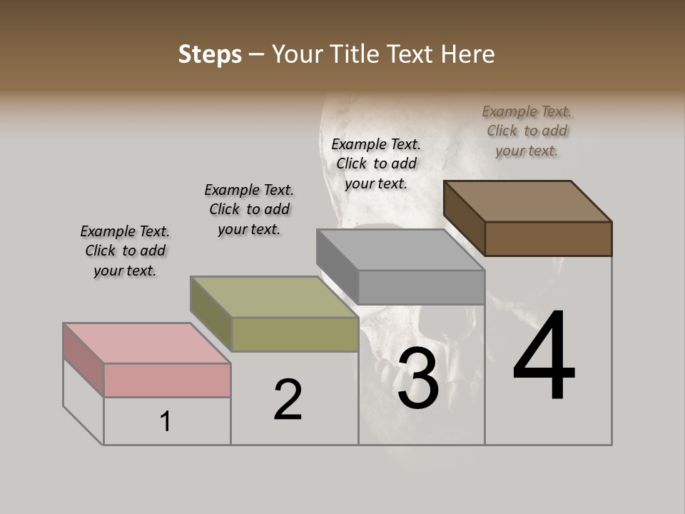 Evil Fear Skeleton PowerPoint Template