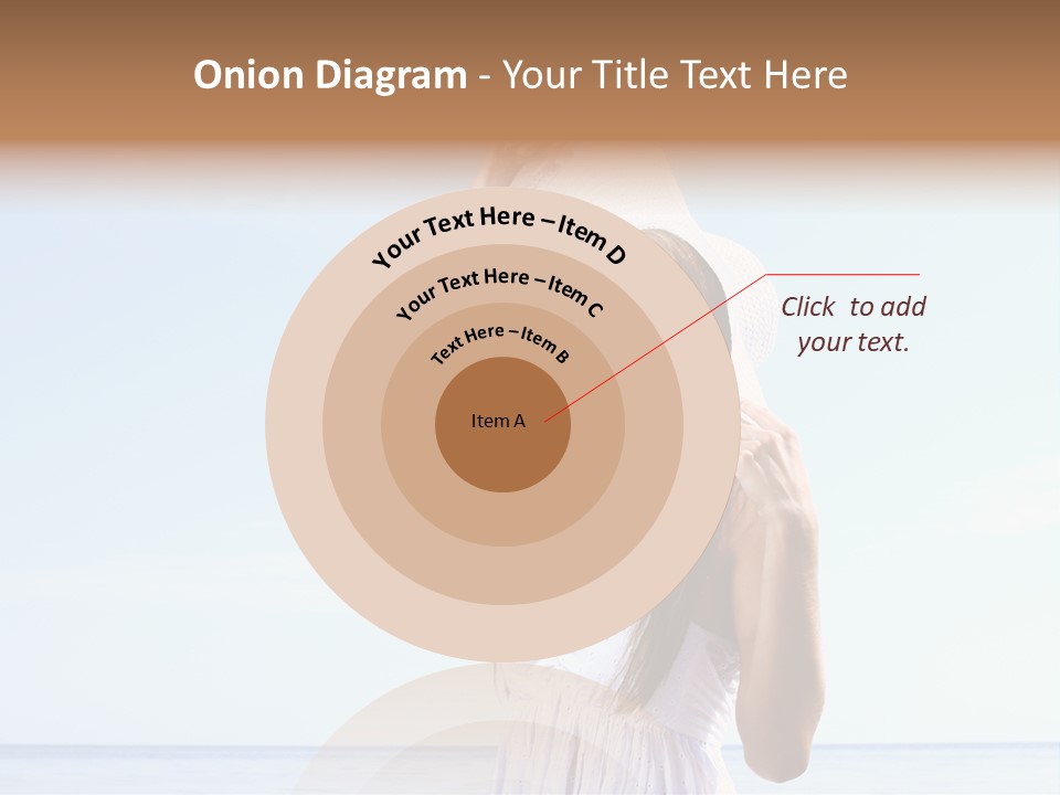 Adult Beach Sea PowerPoint Template