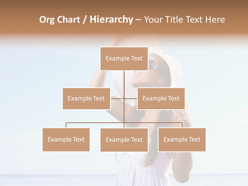 Adult Beach Sea PowerPoint Template