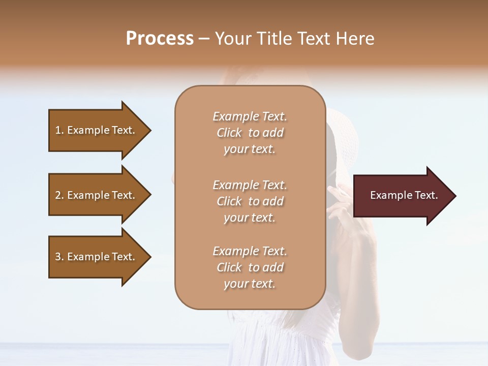 Adult Beach Sea PowerPoint Template