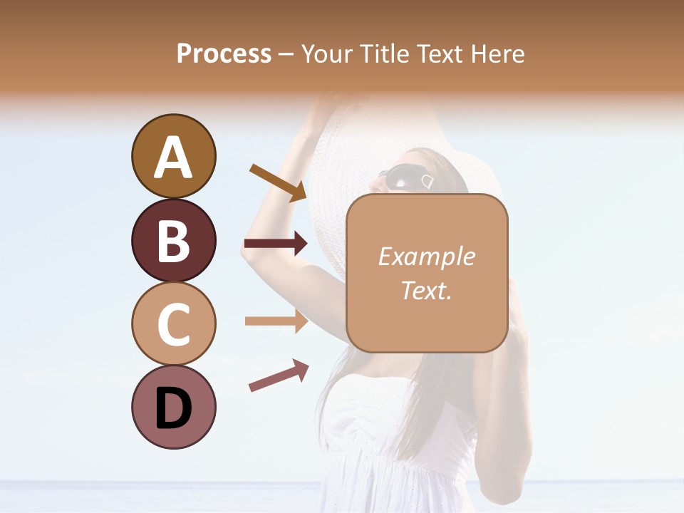 Adult Beach Sea PowerPoint Template