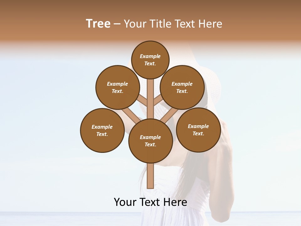 Adult Beach Sea PowerPoint Template