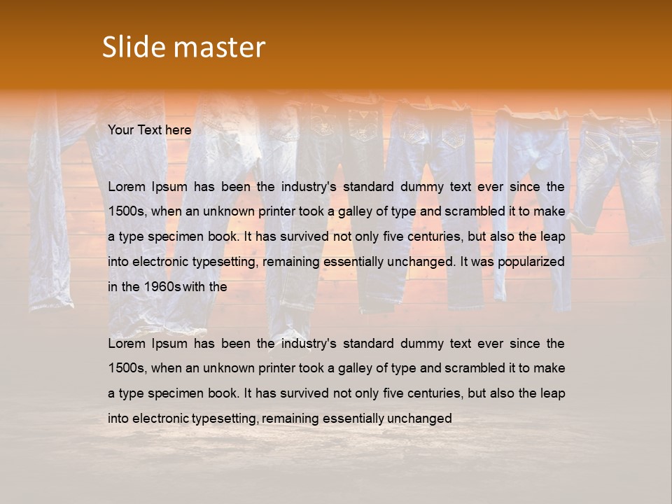 Grunge Objects Heat PowerPoint Template