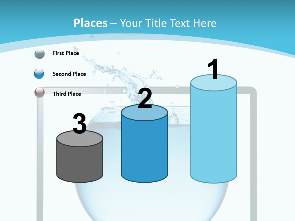 Isolated Motion Computer PowerPoint Template