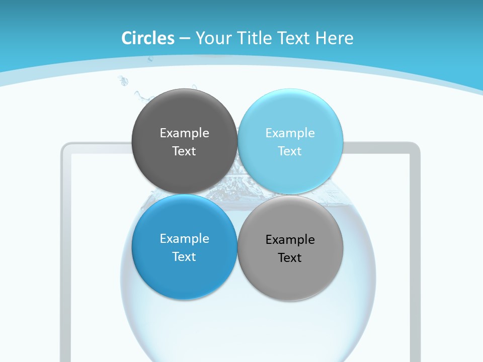 Isolated Motion Computer PowerPoint Template