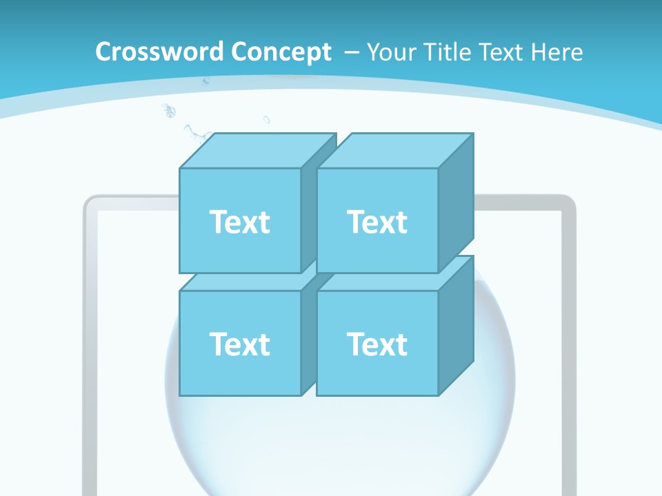 Isolated Motion Computer PowerPoint Template