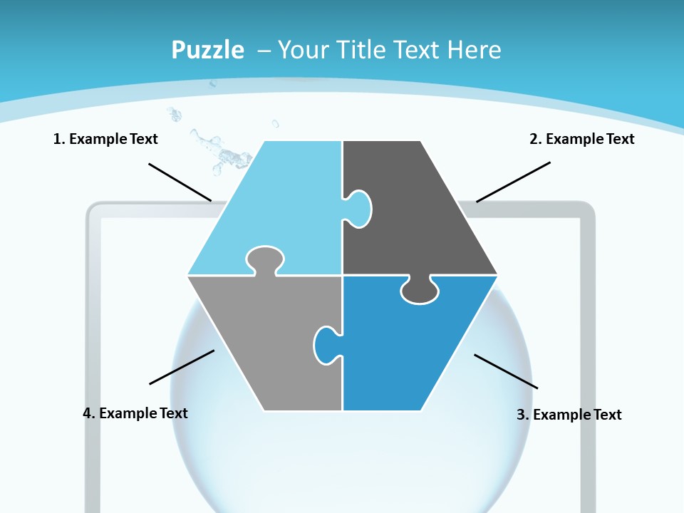 Isolated Motion Computer PowerPoint Template