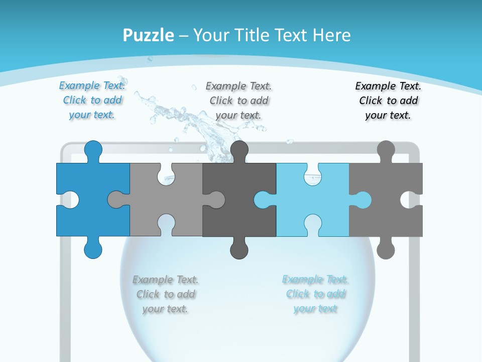 Isolated Motion Computer PowerPoint Template