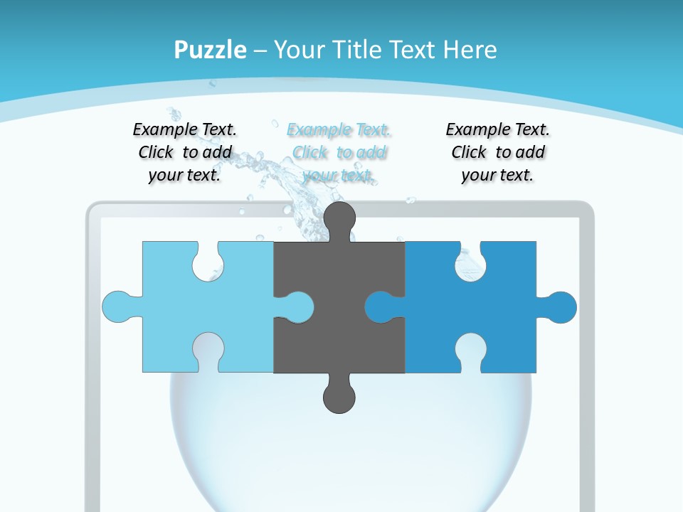 Isolated Motion Computer PowerPoint Template