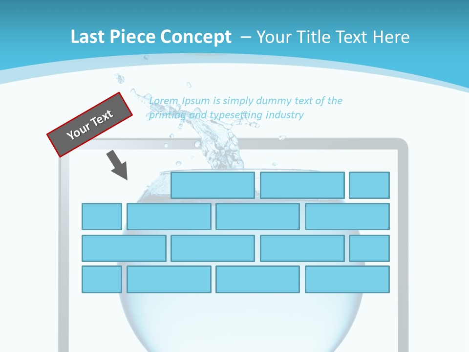 Isolated Motion Computer PowerPoint Template