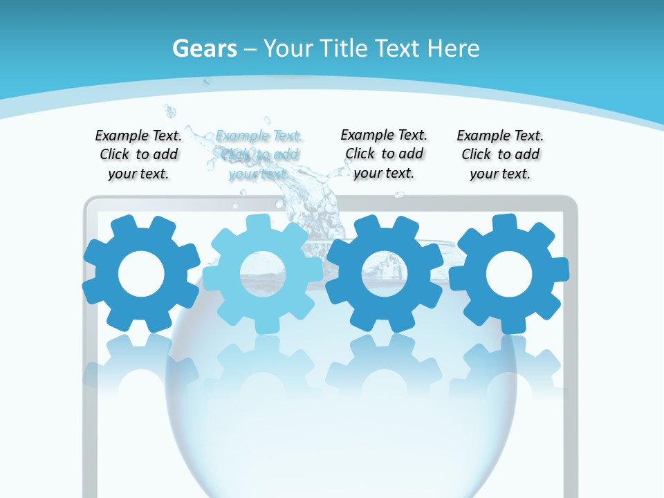 Isolated Motion Computer PowerPoint Template