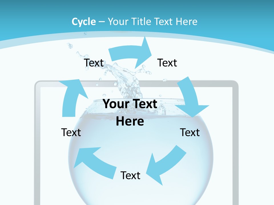Isolated Motion Computer PowerPoint Template