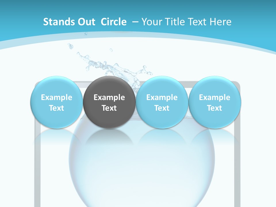 Isolated Motion Computer PowerPoint Template