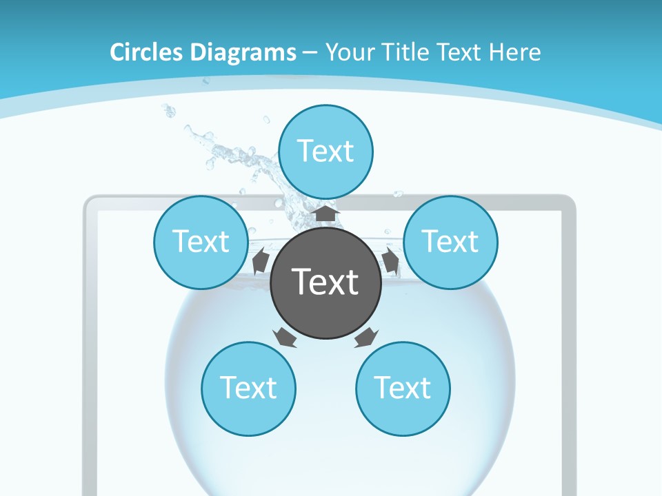 Isolated Motion Computer PowerPoint Template