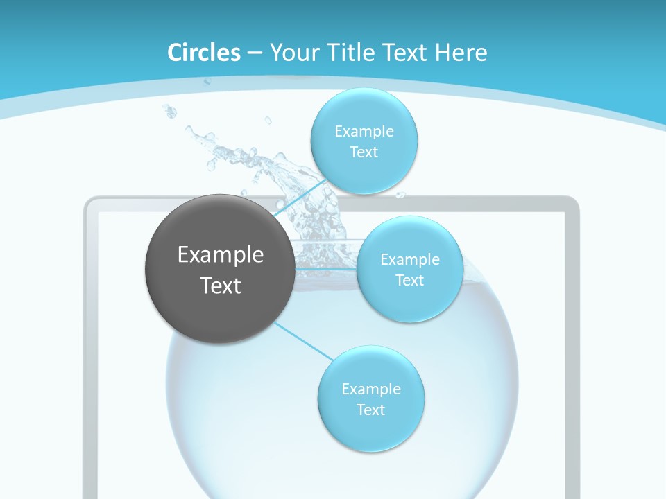 Isolated Motion Computer PowerPoint Template