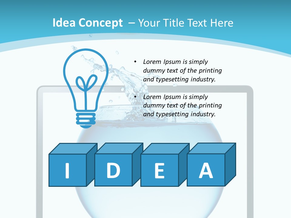 Isolated Motion Computer PowerPoint Template