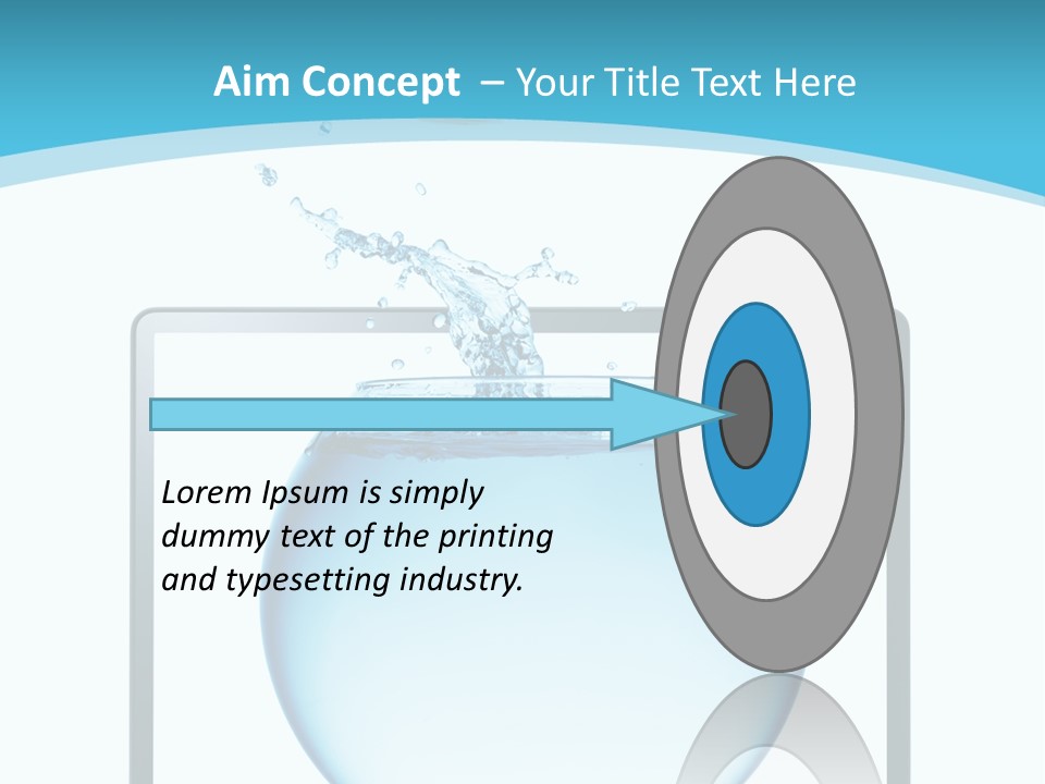Isolated Motion Computer PowerPoint Template