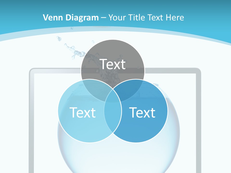 Isolated Motion Computer PowerPoint Template